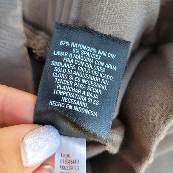 A new day Pull On Split Hem Slim Leggings Pants in Taupe XS - Picture 7 of 9